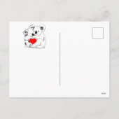 Saint Valentin Koala Bears carte postale (Dos)