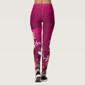 Saint Valentin Leggings Votre nom Pantalon de Yoga (Dos)