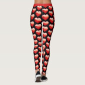 Saint Valentin Leggings Votre nom Pantalon de Yoga (Dos)
