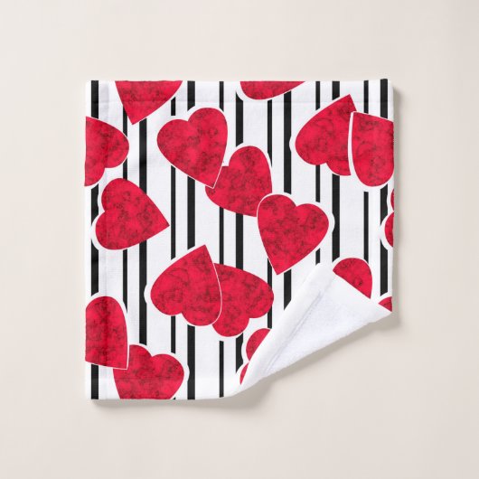 Saint Valentin, mariage (Gant de toilette)