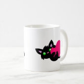 Saint Valentin Mug de Kitty Noir (Devant droit)