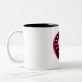 Saint Valentin Mug Modèle de coeur moderne (Gauche)