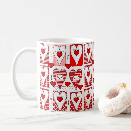 Saint Valentin Mug Mugs (Avec donut)