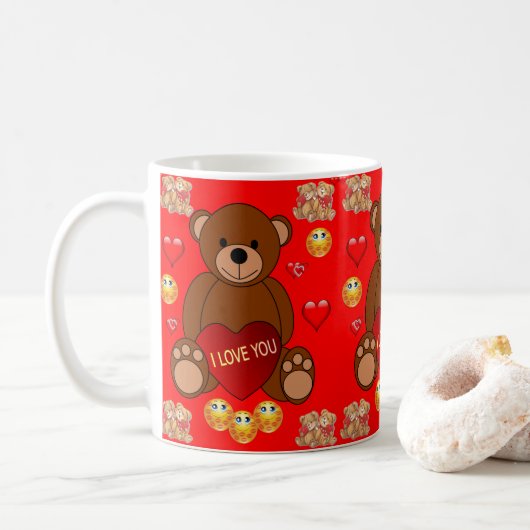 Saint Valentin Mug Mugs (Avec donut)