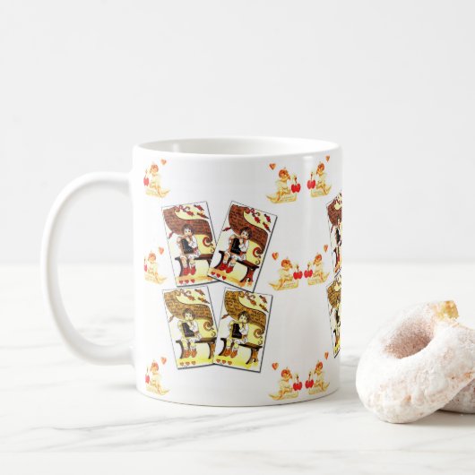 Saint Valentin Mug Mugs (Avec donut)
