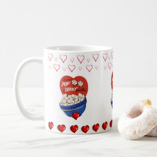 Saint Valentin Mug Mugs (Avec donut)