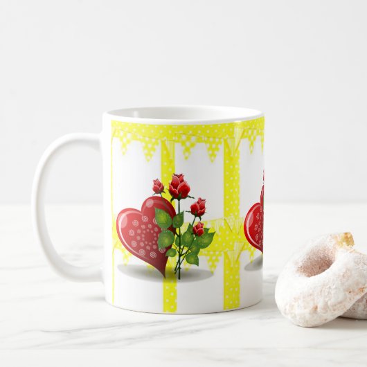 Saint Valentin Mug Mugs (Avec donut)