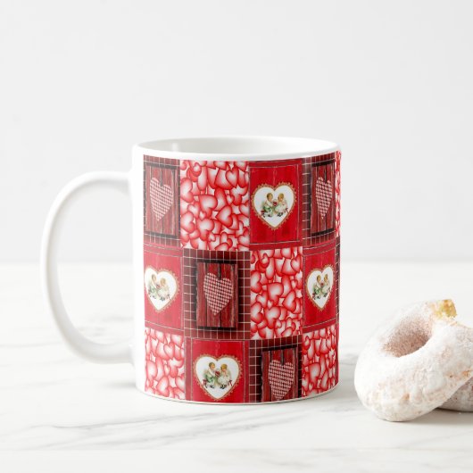 Saint Valentin Mug Mugs (Avec donut)