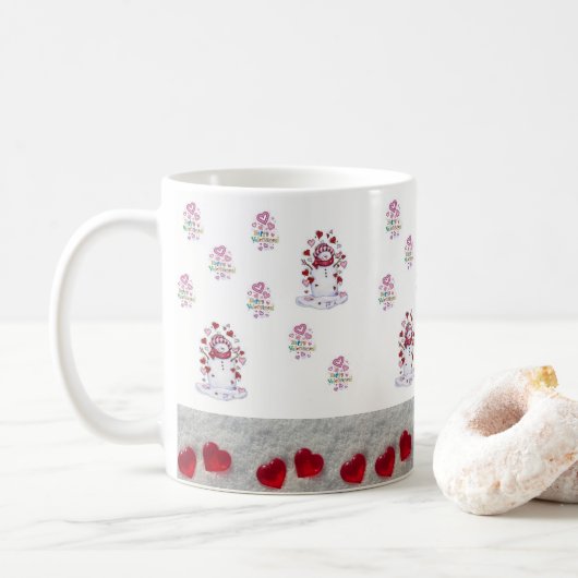 Saint Valentin Mug Mugs (Avec donut)