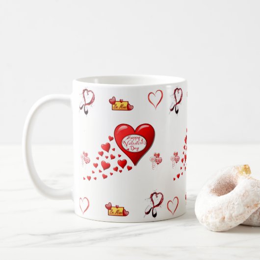 Saint Valentin Mug Mugs (Avec donut)