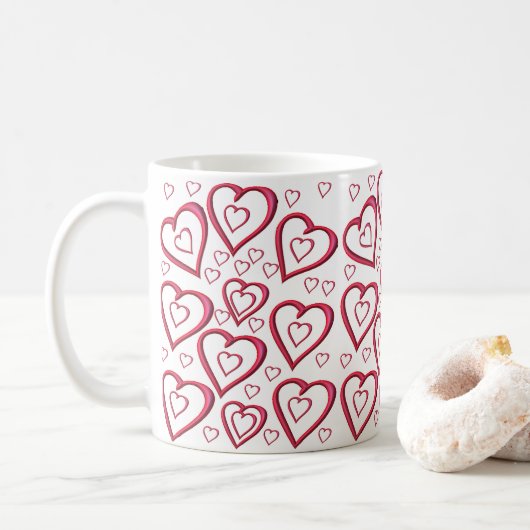 Saint Valentin Mug Mugs (Avec donut)