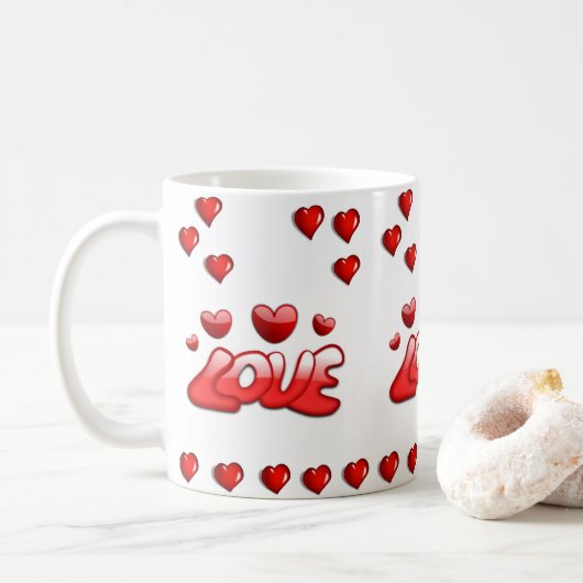 Saint Valentin Mug Mugs (Avec donut)