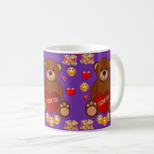 Saint Valentin Mug Mugs (Devant droit)