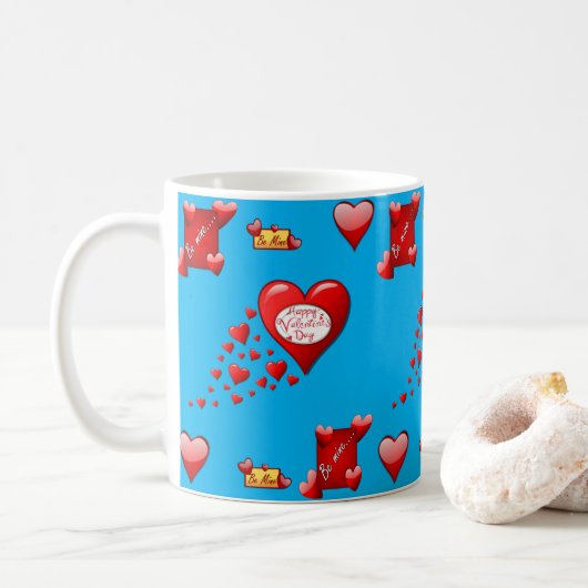 Saint Valentin Mug Mugs (Avec donut)