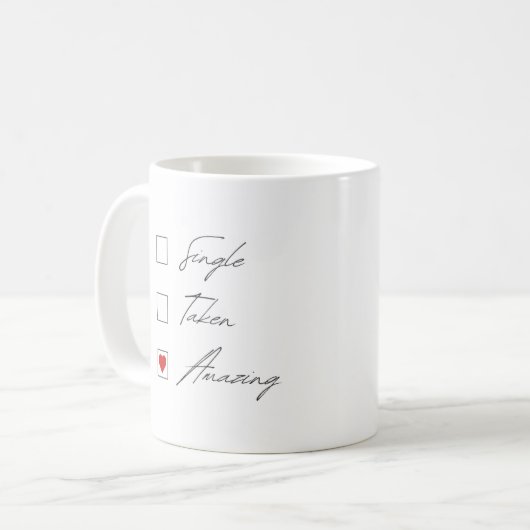 Saint Valentin Mug - Relation Statut Cadeau (Devant gauche)