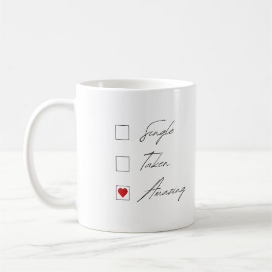Saint Valentin Mug - Relation Statut Cadeau (Gauche)