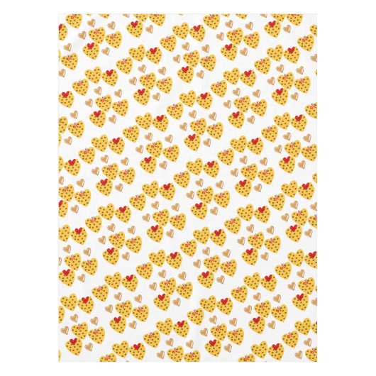 Saint Valentin Nappe Coeurs Polkadot Or (Devant)