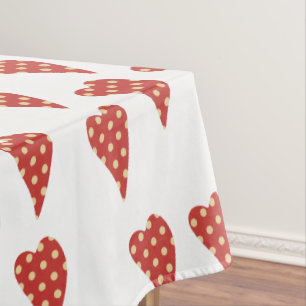 Saint Valentin Nappe Polkadot Coeurs