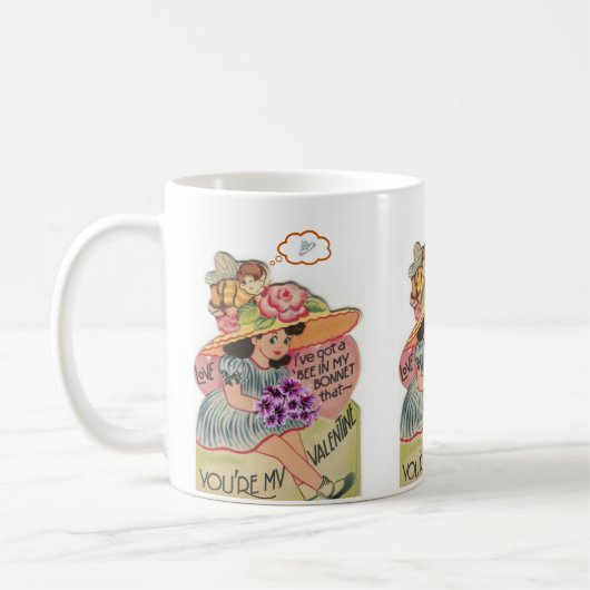 Saint-Valentin Penser Fiançailles Ring Mugs (Gauche)