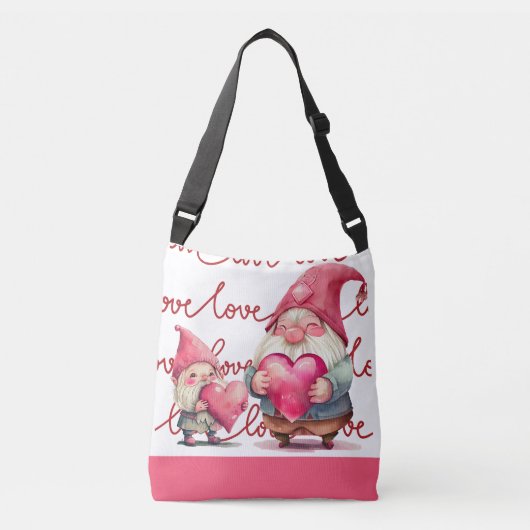 Saint Valentin Père & Son Gnome Hearts Sac fourre- (Devant)