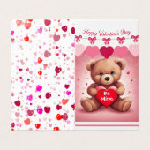 Saint Valentin Personnaliser le texte de l'enseign (Outside Unfolded)