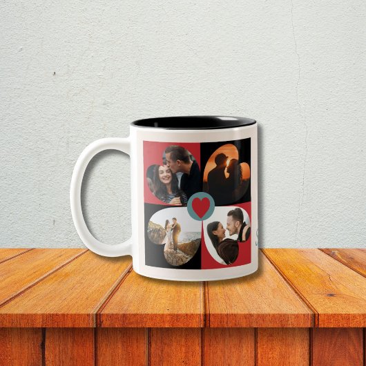 Saint Valentin photo collage Mug
