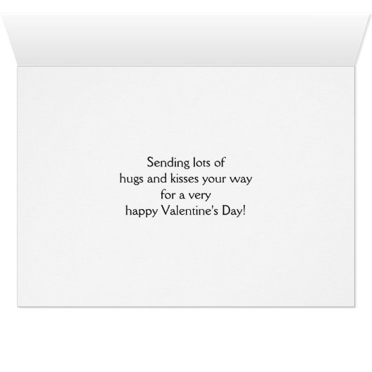 Saint Valentin pour papa XOXO Design (Intérieur Horizontal (Bas))