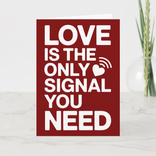 Saint-Valentin QR Code vidéo amour Kaart (Voorkant)