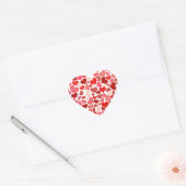 Saint Valentin Red Love Hearts Stickers (Enveloppe)