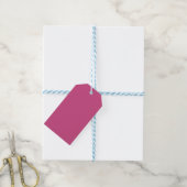 "Saint-Valentin Rose" Étiquette Cadeau Rose Uni (Avec de laficelle)