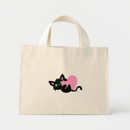 Saint Valentin Sac fourre-tout de Kitty Noir (Devant)