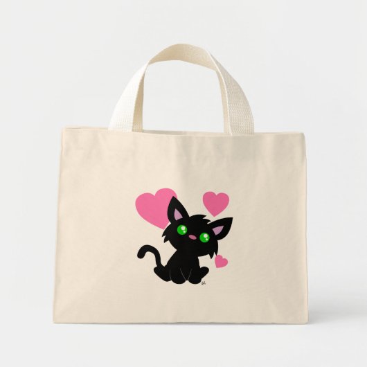 Saint Valentin Sac fourre-tout de Kitty Noir (Devant)
