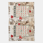 Saint Valentin Serviette de cuisine (Vertical)