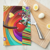 Saint Valentin Serviette de cuisine (Quart Plié)