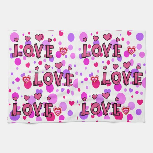 Saint Valentin Serviette de cuisine (Horizontal)