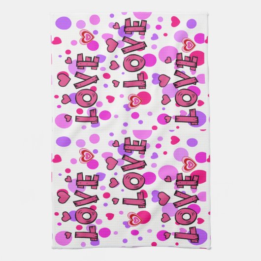 Saint Valentin Serviette de cuisine (Vertical)