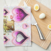 Saint Valentin Serviette de cuisine (Quart Plié)