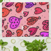 Saint Valentin Serviette de cuisine (Plié)