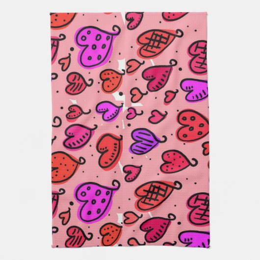 Saint Valentin Serviette de cuisine (Vertical)