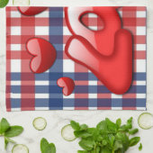 Saint Valentin Serviette de cuisine, Amour (Plié)
