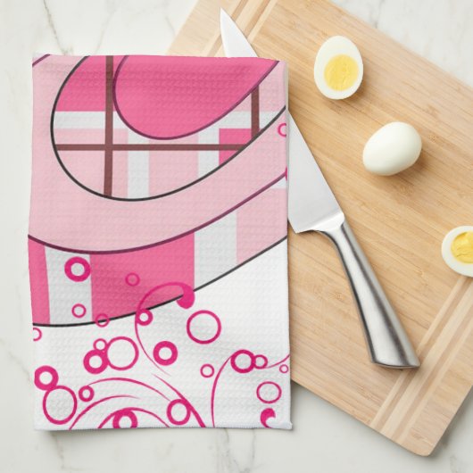 Saint Valentin Serviette de cuisine, Amour (Quart Plié)