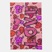 Saint Valentin Serviette de cuisine, Amour (Vertical)