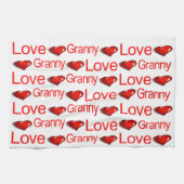 Saint Valentin Serviette de cuisine Love Granny (Horizontal)