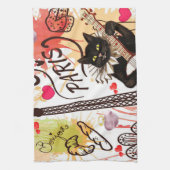 Saint Valentin Serviette de cuisine, Paris France (Vertical)