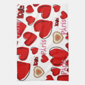 Saint Valentin Serviette de cuisine, Paris France (Vertical)