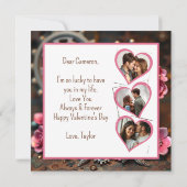 Saint-Valentin Steampunk | Modèle de photo floral (Dos)