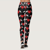 Saint Valentin sur les ailes Love Leggings Pants (Dos)
