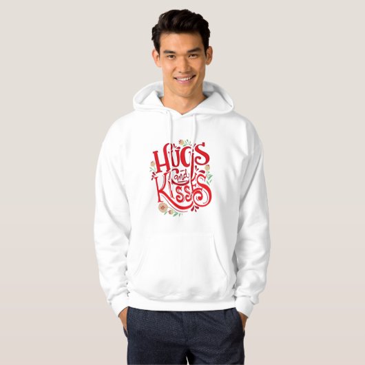 Saint-Valentin Sweat - shirt à capuche (Devant entier)