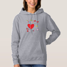 Saint Valentin Sweat - shirt à capuche féminine
