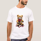 Saint Valentin T-shirt de vacances Ours en peluche (Devant)